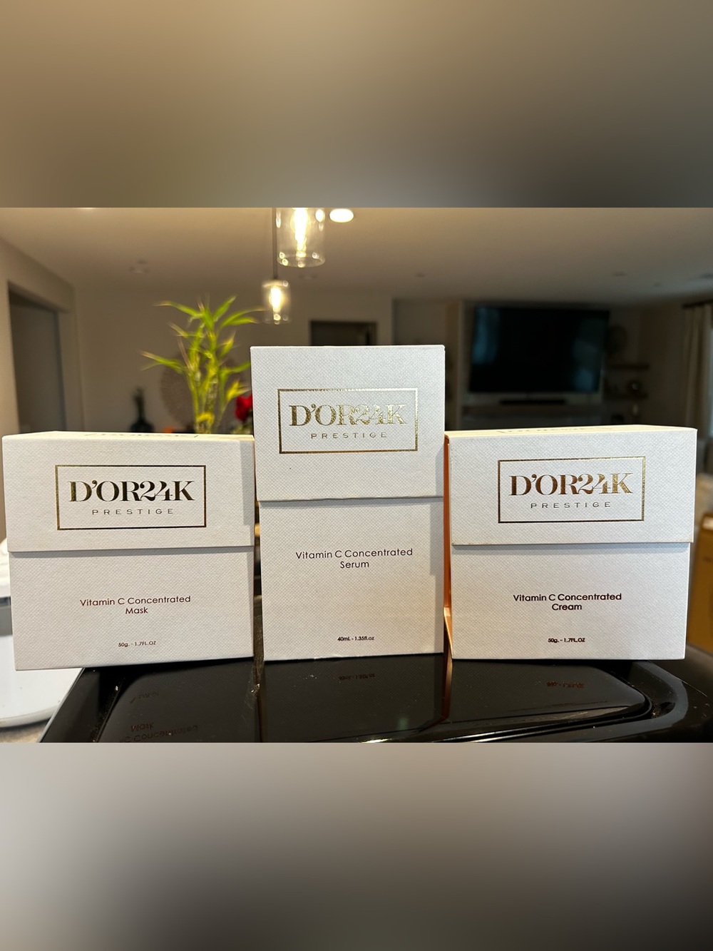 Vitamin C Concentrated Serum, Mask and cream all 3 products - White